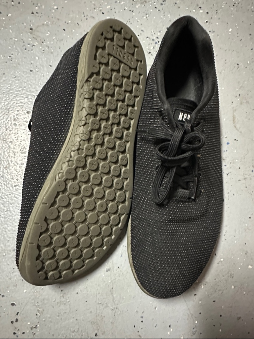 NOBULL Black Knit Lace-Up Men's Sneakers